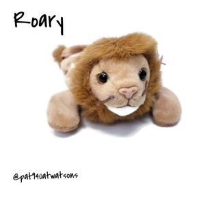 Vintage 1996 Ty Beanie Babies Collection "Roary" the Lion Stuffed Animal